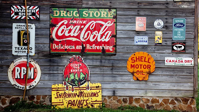 Vintage signs of yesteryear