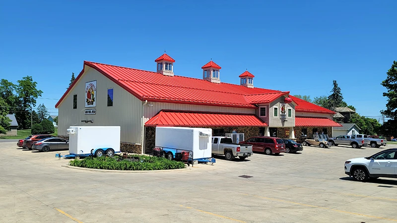 Fresh produce and specialty groceries at Red Tomato Market in Mt Eaton, Ohio