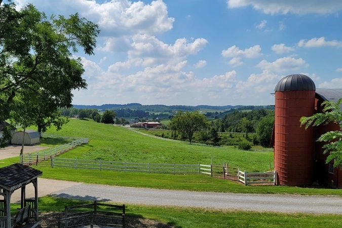 Looking south from Walnut Street