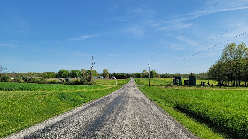 View of southern terminus.