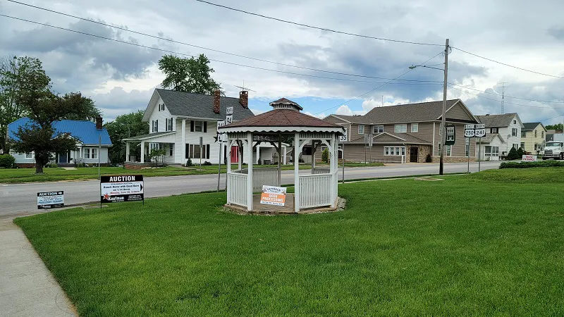 Gazebo on E Main St in Mt Eaton